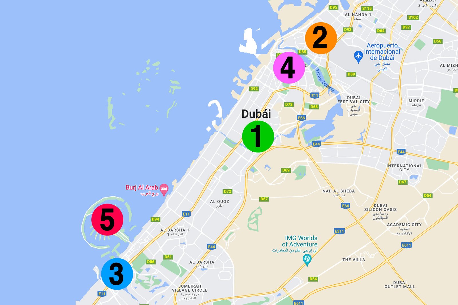 5 mejores zonas donde alojarse en Dubái este 2023 hoteles